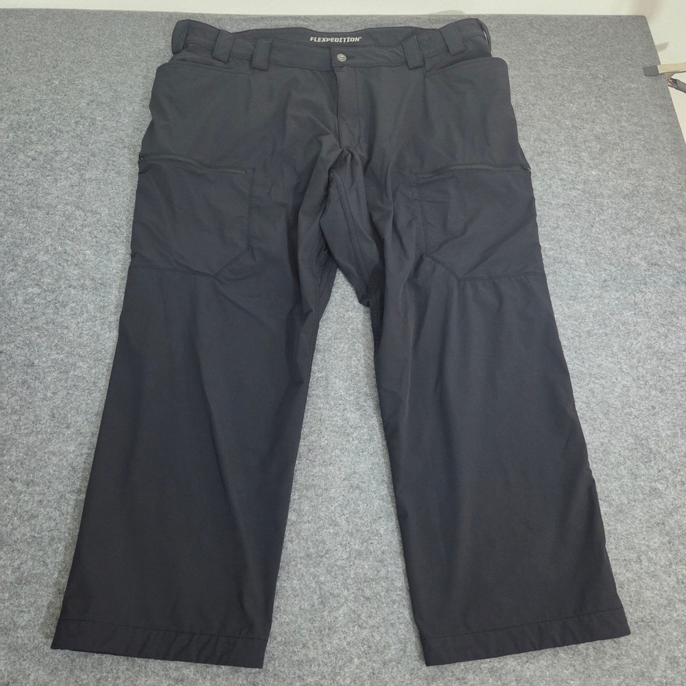 Duluth Trading Flexpedition Cargo Pants Mens 44x30 Black Relaxed Stretch 75291
